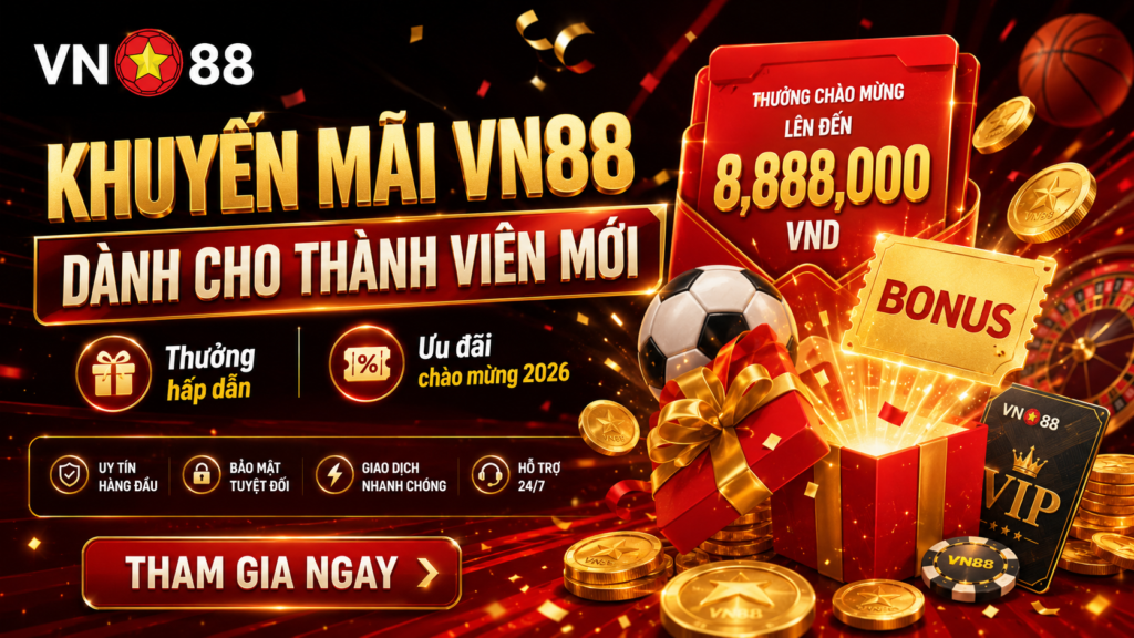 Khuyến mãi VN88 dành cho thành viên mới tham gia